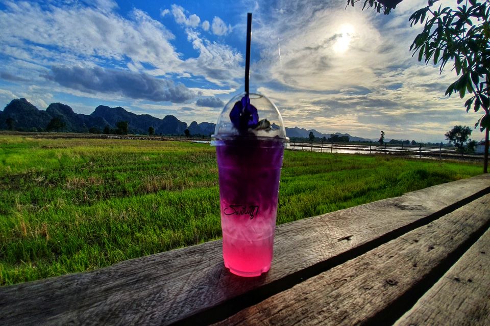 [fr]Rafraîchissement au milieu des rizières[en]Nice view for a fresh drink !