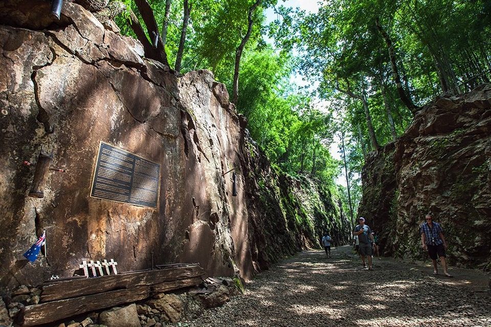 La tranchée creusée à Hell Fire Pass - Kanchanaburi